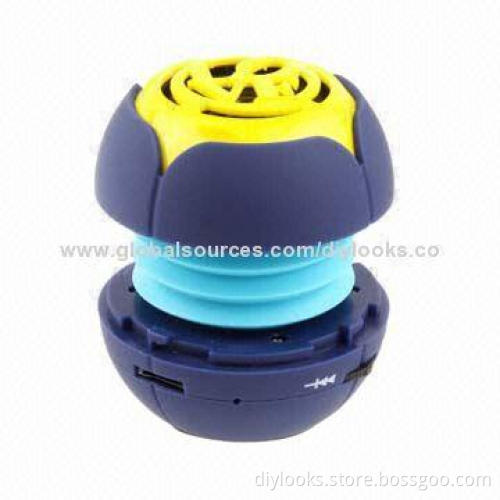 Hamburg Style Retractable Portable Mini Speaker, Built-in Rechargeable Lithium Battery